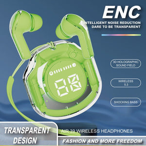 New Air39 Transparent - Bluetooth Earbuds 🎧